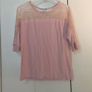 Light pink lace top